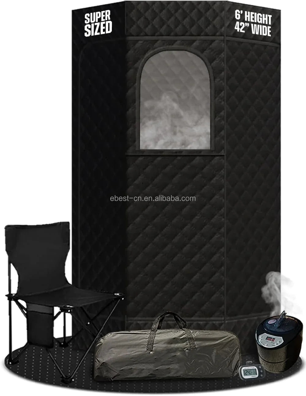 2024New Portable Steam Sauna Tent Full Size Lightweight Sauna Box with Steamer Cage Sauna Blanket