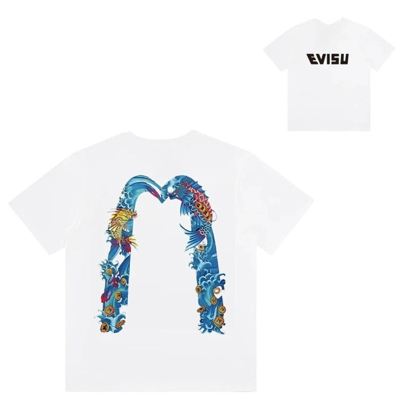 Men's Women's Print T-Shirts 2025 Luxury Summer Short-Sleeved Printed Cotton Round-Neck Loose T-Shirts Men Women