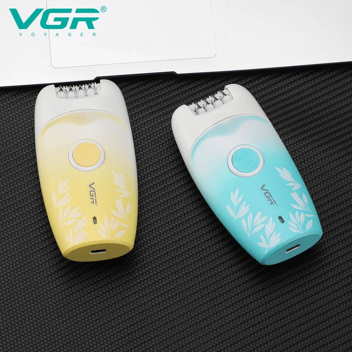VGR 738 Women's Epilators Metal Hair Removal Machine Woman Usb C Shaver Woman Electric Finich Touch 37