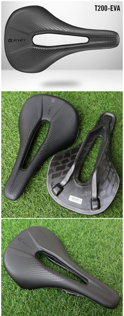 RYET 3D Printed Bike Carbon Saddle 140mm 142mm Super Light Road MTB Racing EVA Saddles Bicycle Seat Cushion Cycling Seating Part