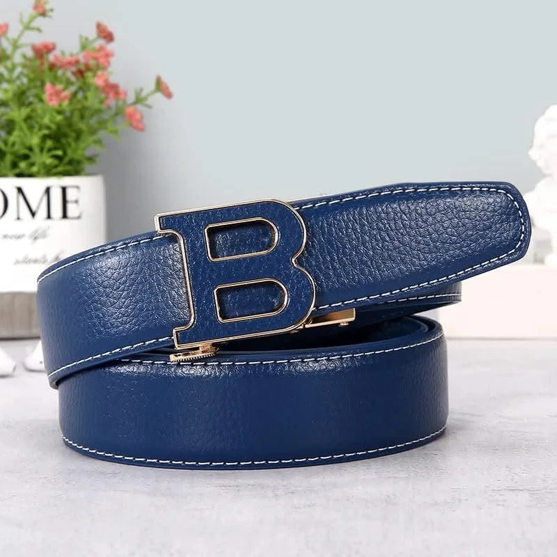 Leather Belt For Men Designer Alloy Buckle Waist
