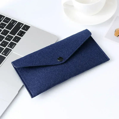 Felt Envelope Mobile Phone Bag Storage Pouch Wallet Credit Card Holder Business Change Purse Bag Thin Wallet Card Holde