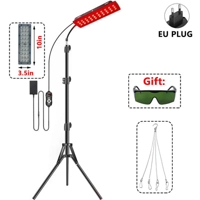 LED Red Light Therapy Lamp LED Infrared Light Therapy 660nm&850nm Near Infrared Light Device Full Body Pain Relief Skin Care
