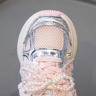Children Sports Shoes 2025 New Spring Autumn Boys White Shoes Girls Breathable Mesh Casual Soft Sole Sneakers Kids Running Shoes