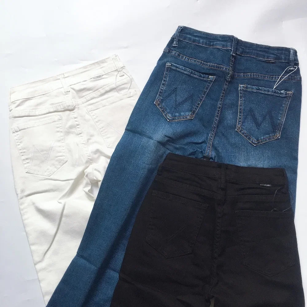 High waist women jeans Slim wild casual Flare Jeans pants Three colors available