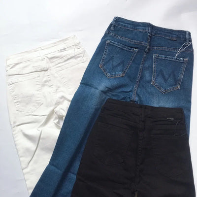 High waist women jeans Slim wild casual Flare Jeans pants Three colors available