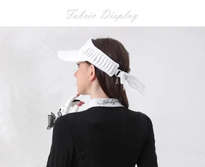 Women's Golfwear for Spring/Autumn Slim-Fit Long-Sleeve Top with Polo Collar and Bow Tie, High-End Golf Hundred-Pleat Skirt Suit