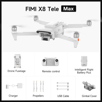 FIMI X8 Pro 2025 new drone GPS AI Super Night Video 4K 60fps 20KM range 3-axis Gimbal 1/1.3-inch 48Mp CMOS sensor Smart Tracking