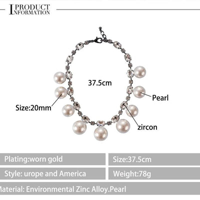 Elegant Double Choker Pearl Necklaces For Women (Bride To Be, Wedding , Banquet Jewellery)