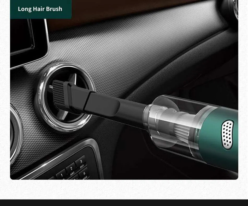 Portable Mini Car Vacuum Cleaner Rechargeable Handheld Automotive Vacuum Cleaner For Car Dust Catcher Cyclone Suction