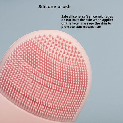 Double Sided Silicone Facial Cleansing Brush Manual Massage Facial Cleanser Brush Soft Bristles Deep Cleaning Exfoliator Tool