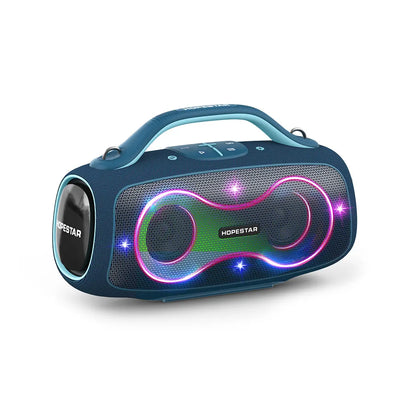 Hopestar Partybox168 Party Speaker 400W Bluetooth 5.4 Wireless Speaker With Subwoofer RGB Lights Karaoke Mic Outdoor Home DJ