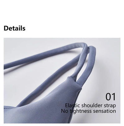 Women's sexy yoga undershirt Outdoor beautiful back training clothes Fashion sling bra Sports underwear With Coasters