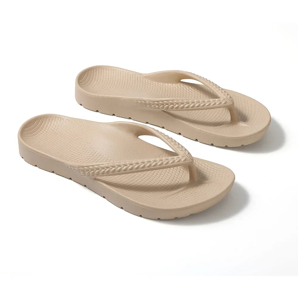 SmilePoP New Orthotic Sandals Flip Flops for Women with Arch Support Yoga Mat Summer Outdoor Beach Sandals Vacation Essentials