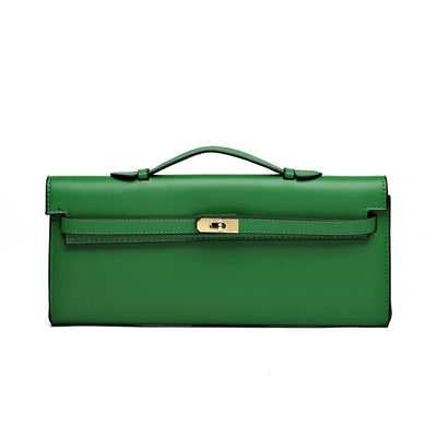 Elegant Classic Leather Handbag For Ladies - With Inner Compartments High Quality By Famous Designer Brand