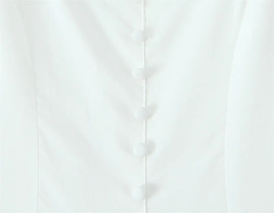 Women's Dress 2025 New Fashion Summer  White Bow Midi Dresses for Women Elegant Chic Ladies Dress