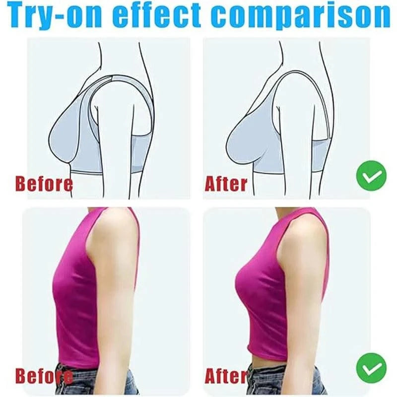 Dimmkof Full Back Coverage Push up Bras Women's Hide Back Fat Deep Cup Shapewear Fat Smoothing Uplift Underwire Bra For Big Bust