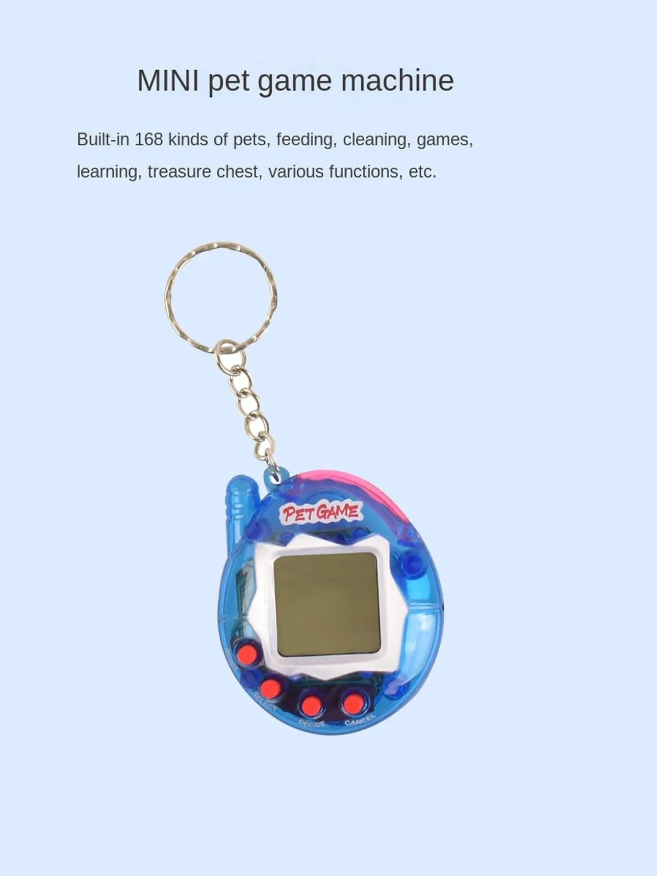 Retro Handheld Virtual Pet Game - Compact, Easy-to-Use, Interactive Fun - Perfect Gift for Holidays & Gamers