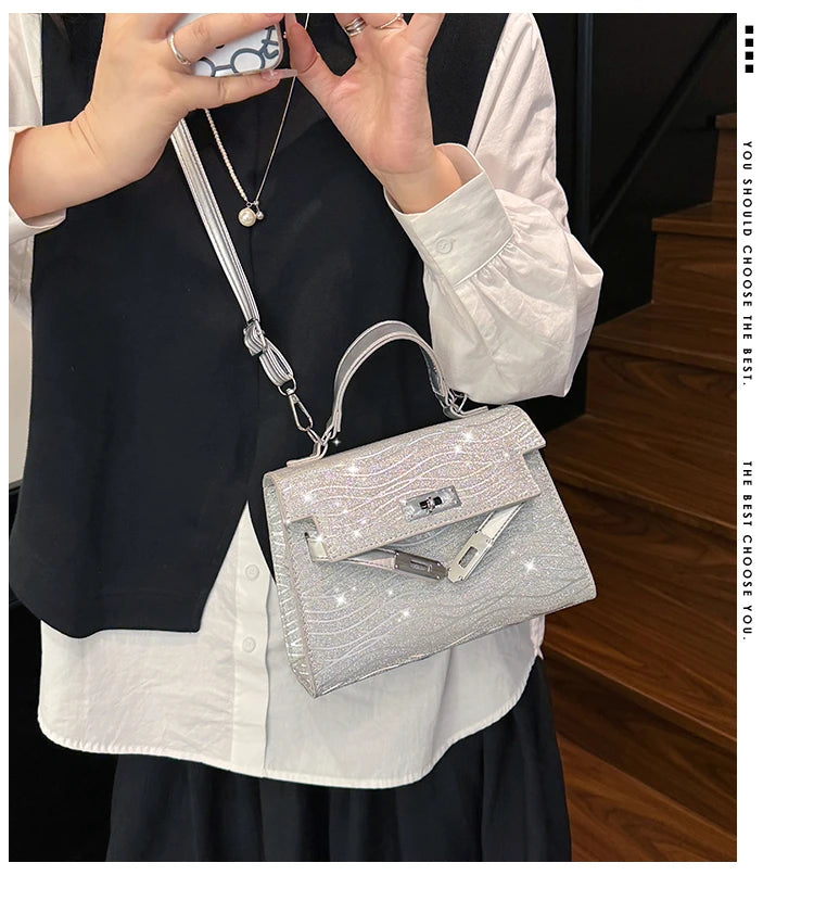 Popular Classic Leather Ladies Shoulder Bag Handbags For Women Designer Inspired Elegant Top Handle Purse Fashion Tote