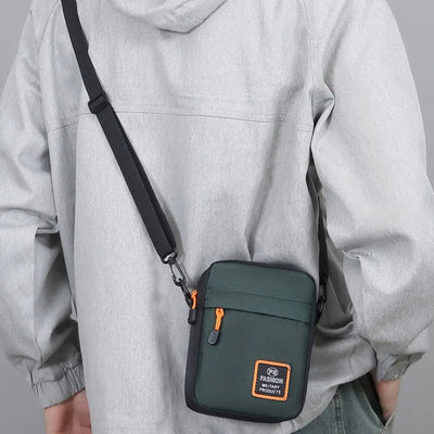 Men's Business Shoulder Bag Casual Man's Messenger Bag Durable Male Handbag Waterproof Oxford Cloth Bag Mini Mobile Phone Bags