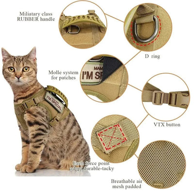 Harness for Cats Pet Products Kittens Goods Breast-band Accessories Pets Collar Things Collar Harness Leash Kitten Supplies