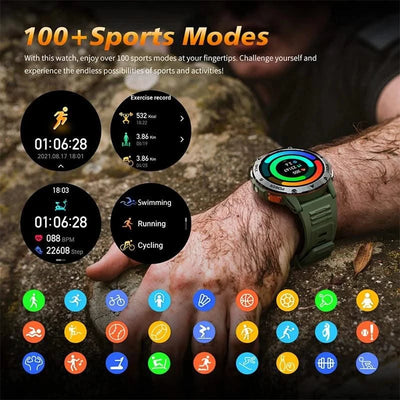 2025 New For Xiaomi IOS Compass Outdoor Smart Watch Men 1.43'' HD AMOLED Screen GPS 400 Mah Battery Bluetooth Call SmartWatches