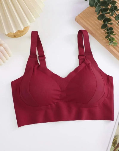Plus Size Women Seamless Bras Sexy V Waist Brassiere Padded Wireless Soft Sleepwear Female Solid Breathable Underwear Lingerie