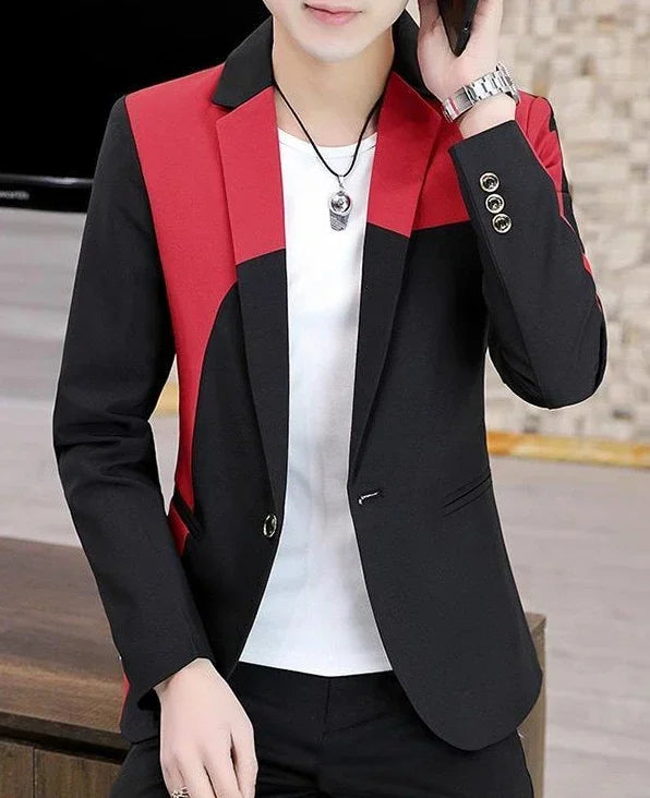 Thin Male Blazer Coat Short Cropped Men's Suit Jackets Slim Fit Single Breasted Luxury Designer High Quality Summer Casual 2024