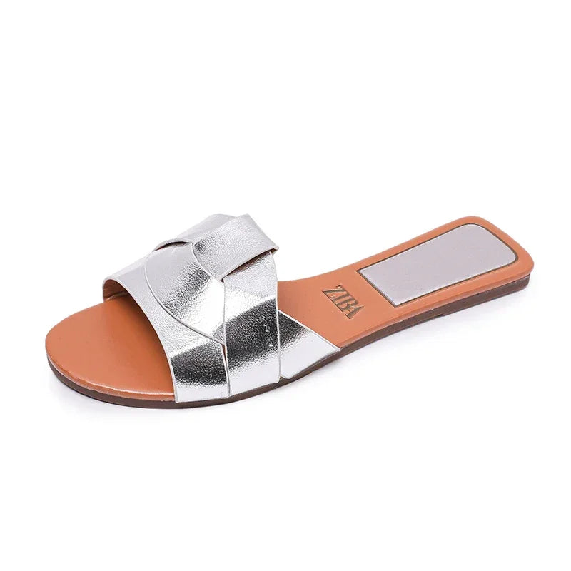 Designer Woman Flat Slippers 2025 Luxury Designer Sandals Casual Bottom Slippers Summer Women Sandals New Shoes for Women