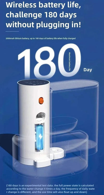 Portable Pet Water Fountain: Automatic Dispenser for Cats & Dogs, No Plug Needed, Keeps Water Fresh & Flowing!