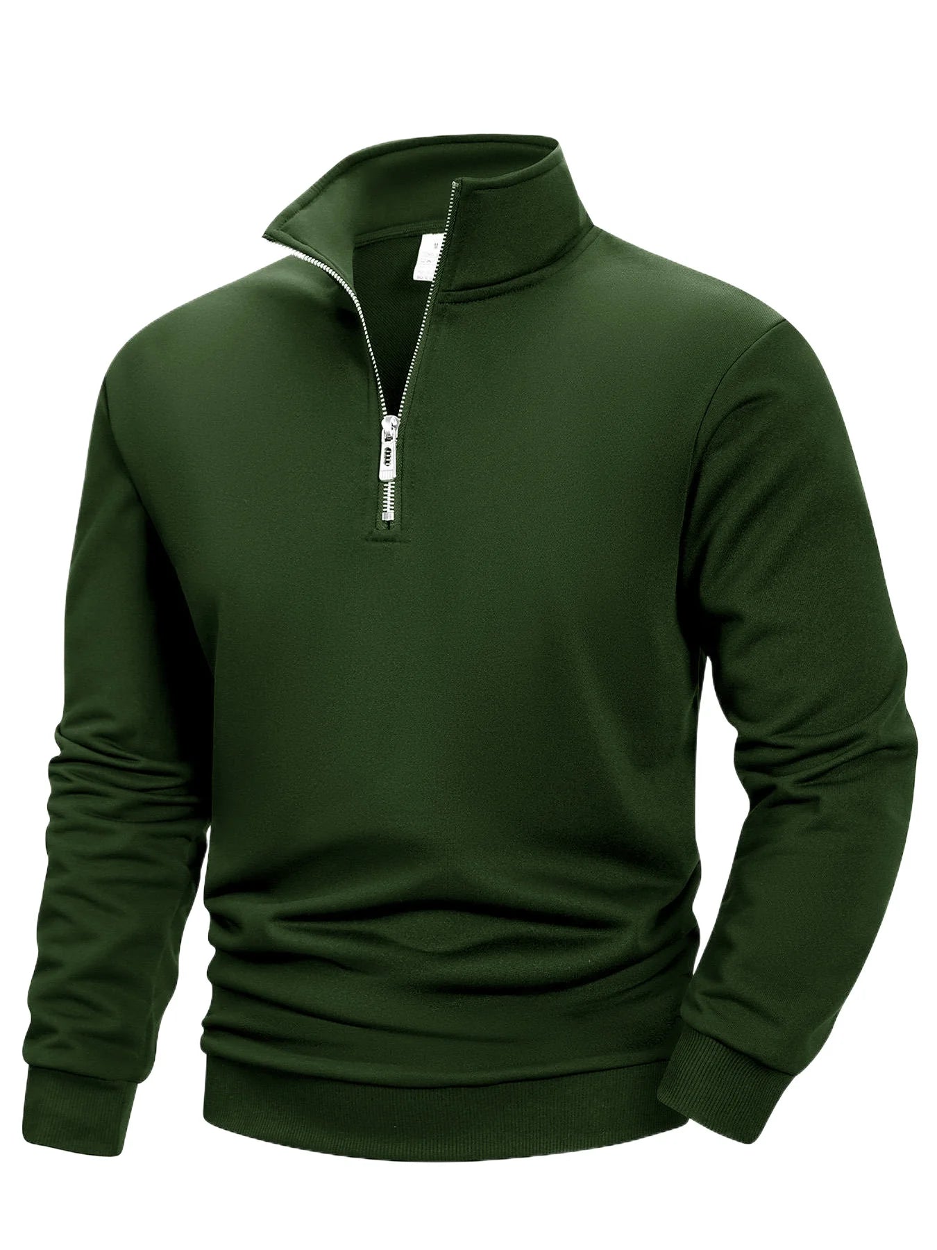 2025 Men Sweatshirts Spring Autumn Pullover Half Zipper Pullover for Male Hoody Outdoor Sweatshit Solid Color Stand Collar S-3XL