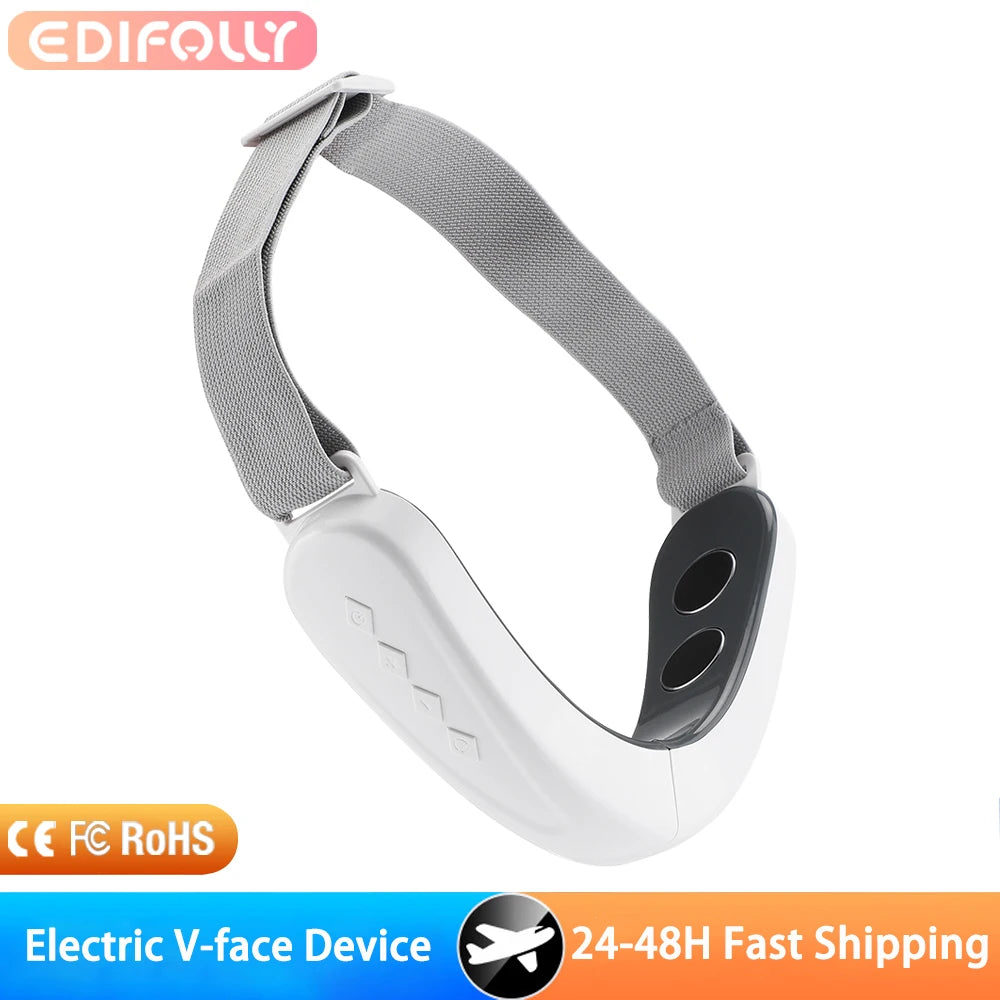 Face Lifting Machine Electric V-Face Shaping Massager Vibration Slimming Double Chin Reducer V-Line Cheek Lift Up Face Slimming