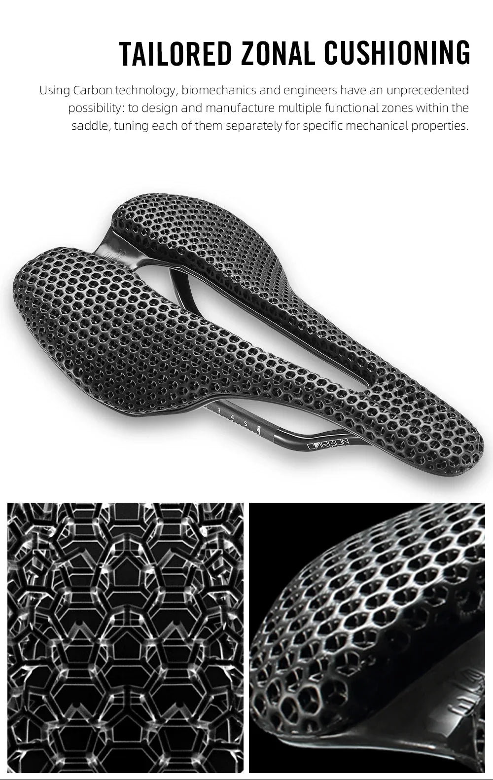 Racing Saddles Bicycle Seat RYET Ultralight 3D Printed Bike Saddle Carbon Saddle Mountain Road MTB Cushion Cycling Seating Parts