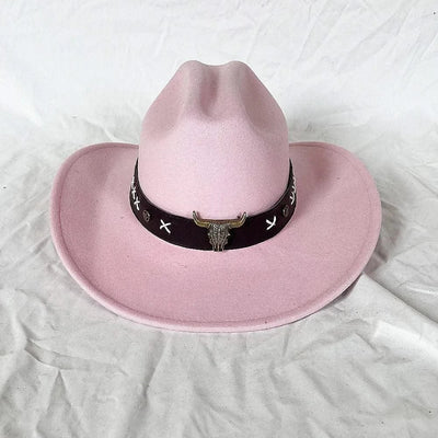 Men's Western Women's Cowboy Hat Army Green Men's Women's Cowboy Jazz Hat Wide Brim Felt Fedora Sombrero Hombre