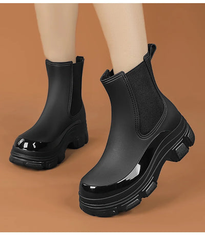 Women's Rain Boots with Flat Heels, Year-round Bestseller Are Casual Waterproof and Anti-slip High-quality EVA Outdoor Boots