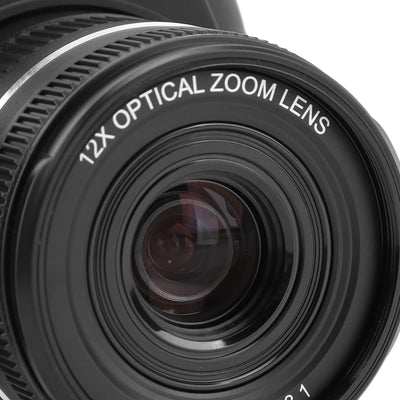 Digital Zoom Camera 4K 72MP HD Digital Video Camera Slow Motion Image Stabilization Time Lapse with Telescopic Lens for Travel