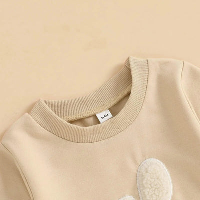 Rabbit  Embroidered Jumpsuit for Infants and Young Children  |Spring Easter | Long Crawling Clothes