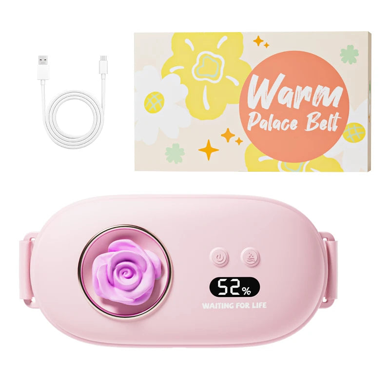 Women's uterus warming device+waist massager, warming the abdomen and relaxing the waist, understanding your gentle care