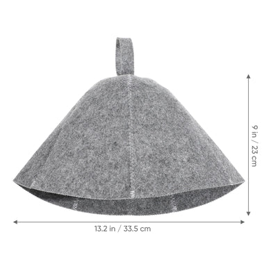 2Pcs Sauna Hat Thicken Wool Felt Shower Cap Hair Turban Quickly Towel Drying Hats Sauna Bathroom Accessories Bathing Hat