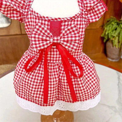 Pet Dog Clothes for Small Dogs Summer Dog Dress Fashion Print Puppy Princess Skirt Cute Flying Sleeve Cat Dress Pet Dog Costumes