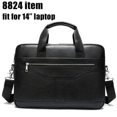 WESTAL Men's Briefcases Men's Bags Genuine Leather Lawyer/Office Bag Laptop Bag Men's Leather Briefcases Bag for Documents