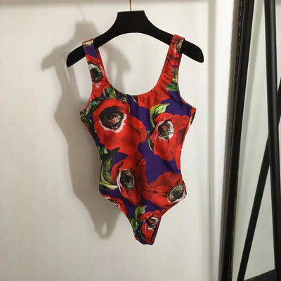 Luxury Design Women's One-piece Swimsuits Classic Hollow Swimwear Designer Brand Beach Sexy Bikini Sets