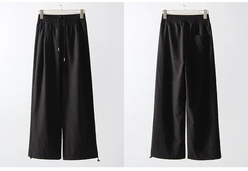 White Sweatpants For Women High Waist Loose Joggers Straight Trousers Female Black Spring Summer Casual Woman Long Pant Wide Leg