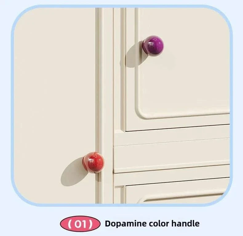 Home bedroom, children's storage cabinet, multi-layer snack cabinet, multifunctional large capacity dust-proof storage box
