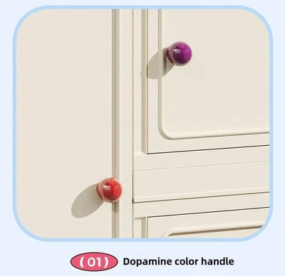 Home bedroom, children's storage cabinet, multi-layer snack cabinet, multifunctional large capacity dust-proof storage box