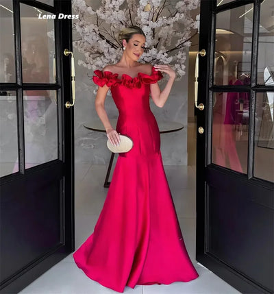 Lena Off-shoulder Luxurious Women's Evening Dresses for Special Occasions Luxury Prom Dresses 2025 Purple Custom Made Ball Gown
