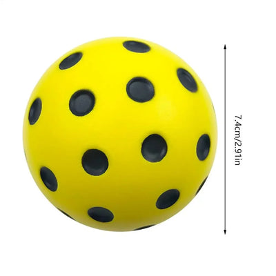 Silent Pickleball Balls Quiet Foam Pickleballs Practice Balls with Exact Real Ball Bounce Soft PU Pickleball Ball for Indoor Use