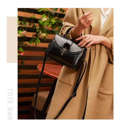 Women's Handbag Genuine Leather Hand Purses Luxury Fashion Female Shoulder The Tote Bag Designer With Top Handle Crossbody Bags