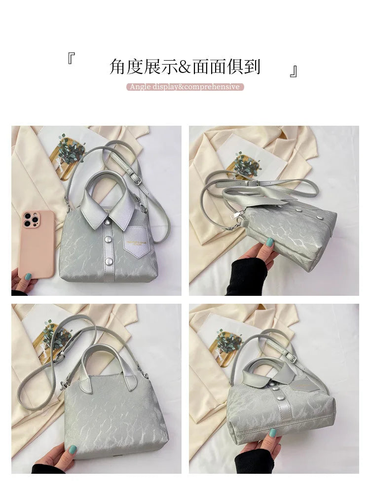 Tote Bag Hand Bags for Women 2024 Designer Handbag Shoulder Square Crossbody Korean Popular Youth Women's Fashion Original