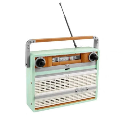 2024 new retro radio model building blocks 1970s transistor radio musicians home decoration assembling building blocks toys chil